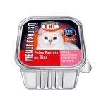 Perfecto Cat Menue Exquisit, konservuotas pa&scaron;aras katėms, pa&scaron;tetas su jautiena, 100g