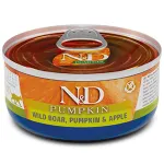 F02079 FARMINA N&D PUMPKIN - CAT Wet Wild Boar Pumpkin&Apple ADULT 70 g (pak.24)