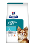 Hill&rsquo;s Prescription Diet Canine t/d Mini Sausas maistas mažų veislių &scaron;unims dantų būklės gerinimui 3 kg