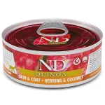F02154 FARMINA N&D QUINOA - CAT Wet Herring&Coconut ADULT 80 g (pak.24)
