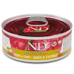 F02161 FARMINA N&D QUINOA - CAT Wet Quail&Coconut ADULT 80 g (pak.24)