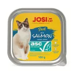 JosiCat Pat&eacute; with ASC Salmon pa&scaron;tetas katėms su la&scaron;i&scaron;a, 100 g