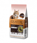 QUATTRO visavertis sausas pa&scaron;aras suaugusioms naminėms katėms su antiena, 1,5 kg
