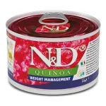 F02413 FARMINA N&D QUINOA - DOG Wet WEIGHT MANAGEMENT ADULT MINI 140 g (pak.6)