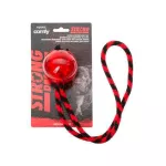 Comfy žaislas &scaron;uniui strong ball+virve, 11cm