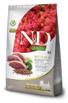 FARMINA N&D QUINOA &ndash; Sausas maistas suaugusiems sterilizuotiems mažų veislių &scaron;unims su antiena, brokoliais ir &scaron;paragais 7 kg