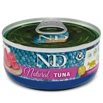 F07197 FARMINA N&D NATURAL - CAT Wet Tuna ADULT 140 g (pak.18)