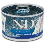 F02246 FARMINA N&D OCEAN - DOG Wet Trout&Salmon ADULT MINI 140 g (pak.6)