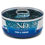 F02888 FARMINA N&D OCEAN - CAT Wet Tuna&Shrimp ADULT 70 g (pak.24)