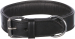 Trixie Active antkaklis, naturali oda, L-XL: 55-65 cm/40 mm, juodas