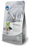FARMINA N&D WHITE &ndash; DOG sausas maistas jauniemsmažų veislių &scaron;unims Su jūros dumbliais, spirulina ir pankoliais 1,5 kg