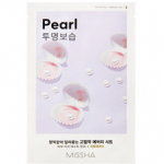 Airy Fit Sheet Mask Pearl - Pl&aacute;t&yacute;nkov&aacute; maska s rozjasňuj&iacute;c&iacute;m a hydratačn&iacute;m &uacute;činkem