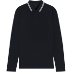 HUGO BOSS Polo Pliys, ilgomis rankovėmis, jūrų laivynas