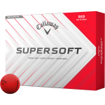 Callaway Supersoft Matt golfo kamuoliukai &ndash; 12 vnt. pakuotė , raudona