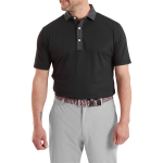 FootJoy Polo Star Geo Trim Pique, juoda