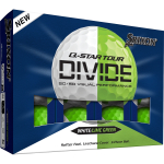 Srixon Golfo kamuoliukai Q-Star Tour 6 Divide &ndash; 12 vnt. pakuotė, baltos spalvos / laimo
