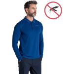 Craghoppers Polo NosiLife Bramshaw, ilgomis rankovėmis, mėlyna