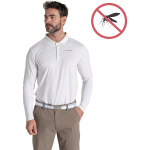 Craghoppers Polo NosiLife Bramshaw, ilgomis rankovėmis, balta