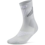 CEP Moteri&scaron;kos kojinės Core Run Merino mid, &scaron;viesiai pilka/balta