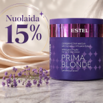 Estel Prima Blonde Sidabrinė kaukė &scaron;altiems blondinių atspalviams 300ml