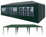 Sodo palapinė Pavilion, 3x9 m, su 8 sienelėmis, žalia