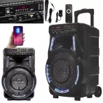 Ne&scaron;iojama &bdquo;Manta SPK5033&ldquo; Bluetooth kolonėlė su mikrofonu, juoda, 40 W