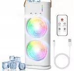 Stalinis ventiliatorius 4in1 su vandens oro kondicionieriumi, USB, nuotoliniu valdymu