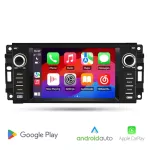 Automagnetola Jeep Wrangler su CarPlay, Android Auto ir WiFi