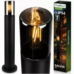Lauko sodo &scaron;viestuvas, LED, E27, juodas, 80 cm, IP54