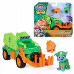 Figūrėlė PSI PATROL Rocky su dinozaurų gelbėjimo &scaron;iuk&scaron;liaveže