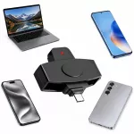 Vairuotojo tachografo kortelių skaitytuvas su USB-C, skirtas i&scaron;maniajam telefonui