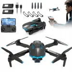 Dronas X6 Pro su 1080P HD WiFi FPV kamera, 2 baterijomis ir propelerių apsaugomis vaikams