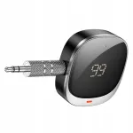 Bluetooth adapteris Hoco E80 su ekranu, 3,5 mm, juodas