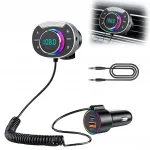 Automobilinis FM &bdquo;Bluetooth&ldquo; siųstuvas su MP3 grotuvu ir įkrovikliu