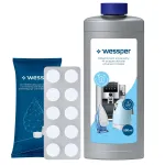 Nukalkinimo skystis Wessper 500 ml kavos aparatui ir riebalų &scaron;alinimo tabletės