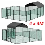 &Scaron;unų aptvaras 4x3 m, cinkuoti vamzdžiai, pagaminta Lenkijoje