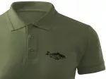 Vyrų žvejybiniai polo mar&scaron;kinėliai ZANDER, kakaviniai, XL dydis
