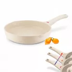 Keptuvė Konighoffer Creamy Marble, indukcinė, 28 cm, didelė, tvirta