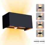 Sieninis &scaron;viestuvas lofto stiliaus, LED, 3000K
