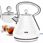 Elektrinis virdulys Yoer, 1,7 l, 3000 W, baltas/chromuotas, DIAMENT