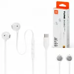 Laidinės ausinės JBL Tune 305C su USB-C, baltos