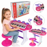 Vaiki&scaron;kas pianinas su mikrofonu, kėdute, 37 klavi&scaron;ai