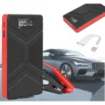 Automobilio starteris su žibintuvėliu, 3in1 įkrovimo laidu, 30000mAh baterija
