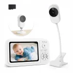 Vaizdo kūdikio stebėjimo kamera su LCD ekranu, 1080p, naktinis matymas, be WiFi