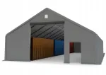 Sandėliavimo palapinė 10x20 m pramoninė tentinė halė