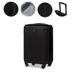 Lagaminas WINGS EGRET, 97 l, kietas ABS korpusas, su užraktu ir 360&deg; ratukais