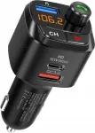 Automobilinis Bluetooth FM siųstuvas-įkroviklis Nulaxy NX12, 3.0, Bluetooth 5.0