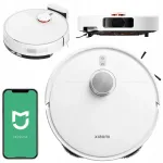 Grindų valymo robotas Xiaomi S40 Pro, baltas, su plovimo funkcija, radaras, valdymas programėle