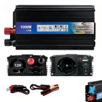 Įtampos keitiklis 12V į 230V, 1000W/2000W, su USB