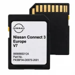 Nissan Connect 3 Europos žemėlapių SD kortelė V7 LCN3 2022/2023